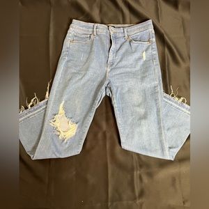 Express cropped flare capri size 12 worn once